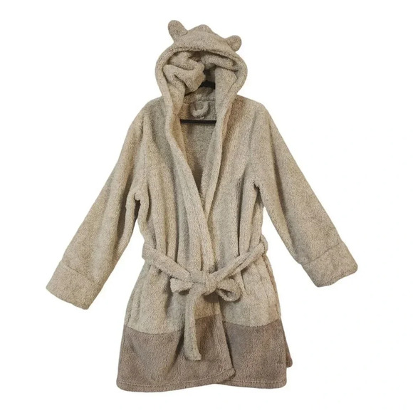 Daydream By Berkshire Homes Hooded Teddy Robe Gray Long Sleeve Size Large/XL - Picture 1 of 9